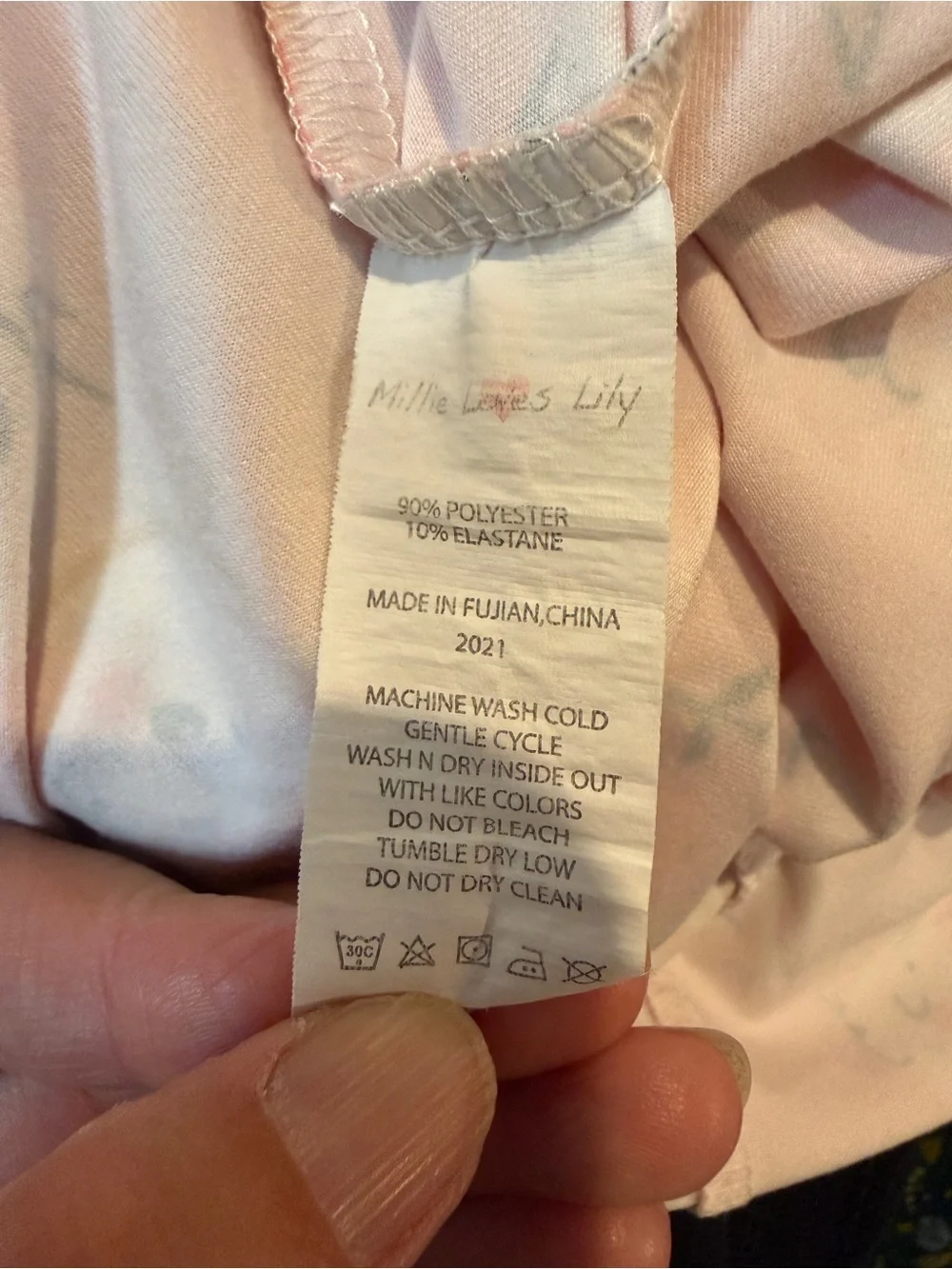 Millie Loves Lily Girls' Sleeveless Pink Bunny Print Dress Size 6
